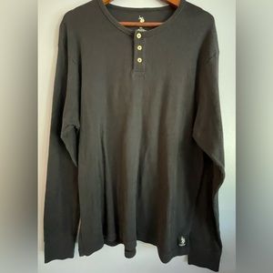 US Polo Assn Men’s Dark Navy Flannel Long Sleeve Shirt Size XL